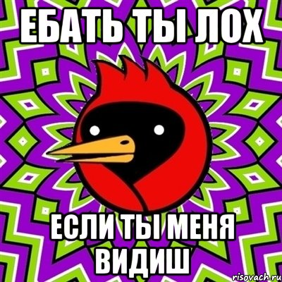 ебать ты лох если ты меня видиш, Мем Омская птица