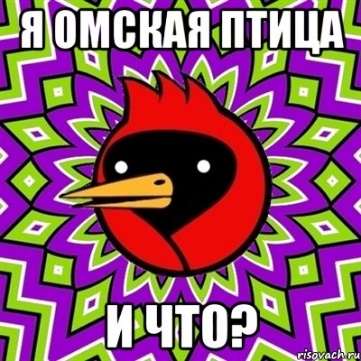 я омская птица и что?, Мем Омская птица