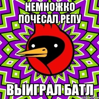 немножко почесал репу выиграл батл, Мем Омская птица