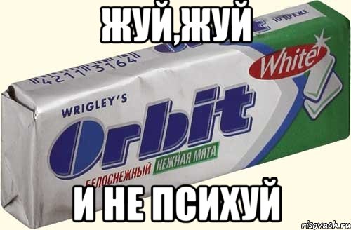 жуй,жуй и не психуй, Мем орбит