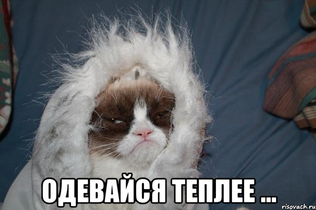  одевайся теплее ...