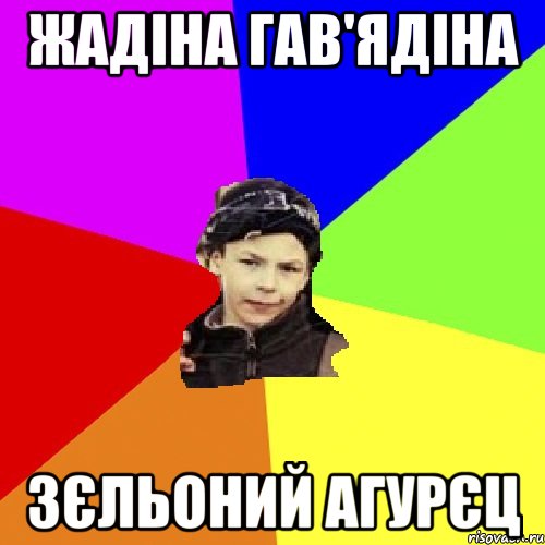 жадіна гав'ядіна зєльоний агурєц, Мем пацан з дворка