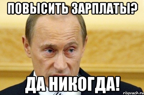 повысить зарплаты? да никогда!, Мем путин