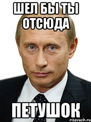 шел бы ты отсюда петушок, Мем Путин