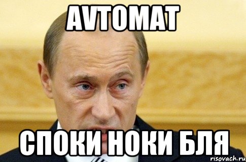 avtomat споки ноки бля, Мем путин