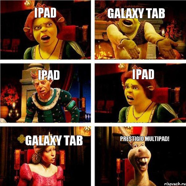 Ipad Galaxy tab Ipad Ipad Galaxy tab Prestigio multipad!, Комикс  Шрек Фиона Гарольд Осел