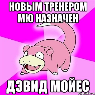 новым тренером мю назначен дэвид мойес, Мем слоупок