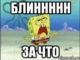блиннннн за что, Мем Спанч Боб плачет