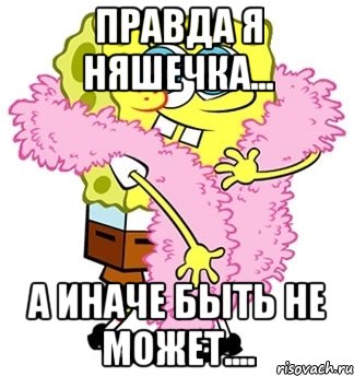 правда я няшечка... а иначе быть не может...., Мем Спанч боб