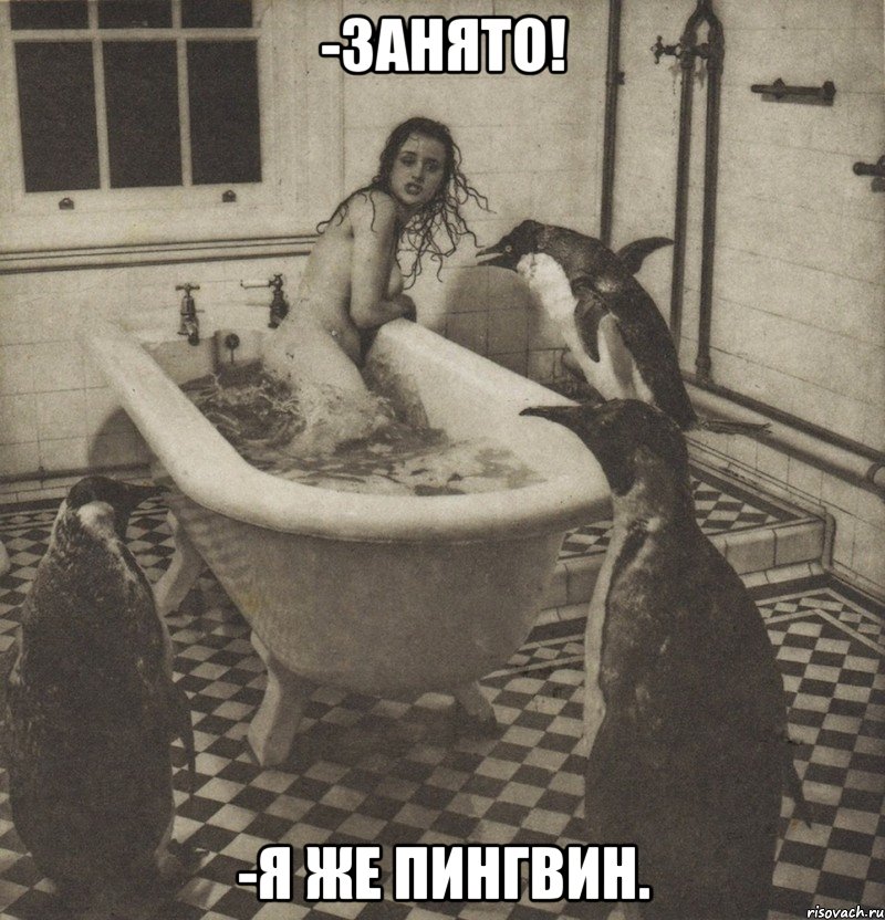 -занято! -я же пингвин., Мем Столбняк