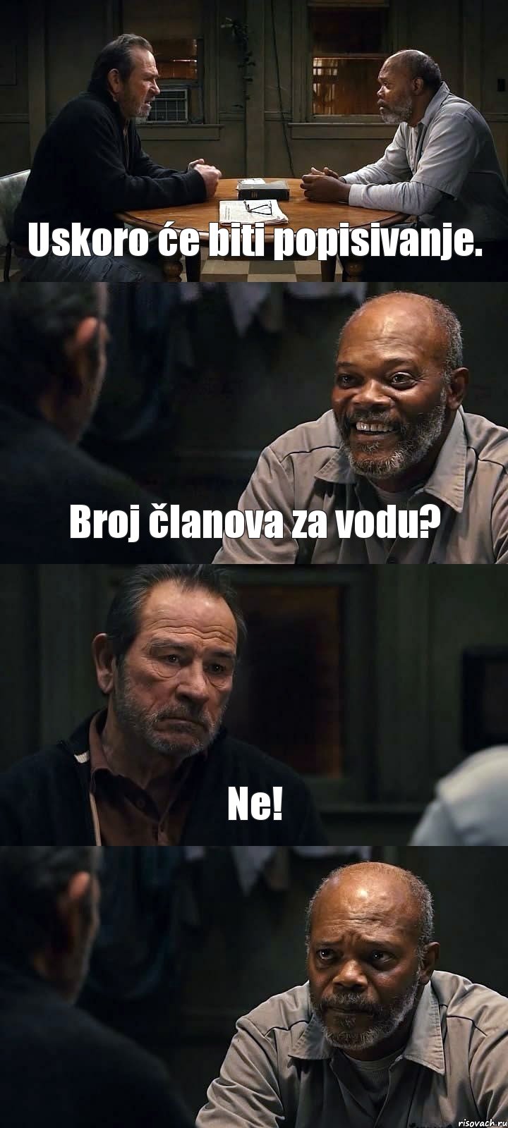 Uskoro će biti popisivanje. Broj članova za vodu? Ne! , Комикс The Sunset Limited