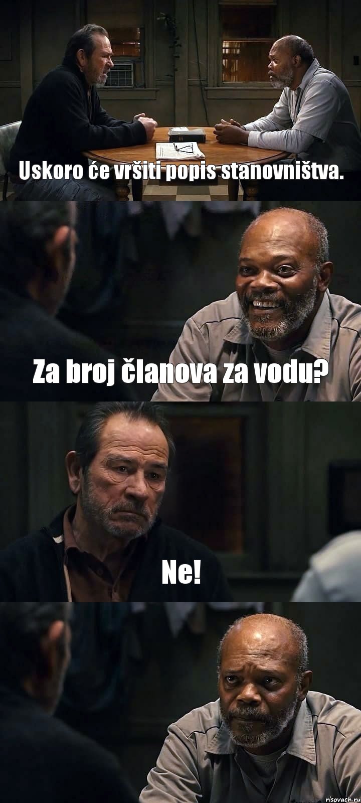 Uskoro će vršiti popis stanovništva. Za broj članova za vodu? Ne! , Комикс The Sunset Limited