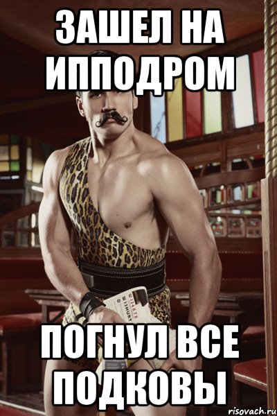 зашел на ипподром погнул все подковы