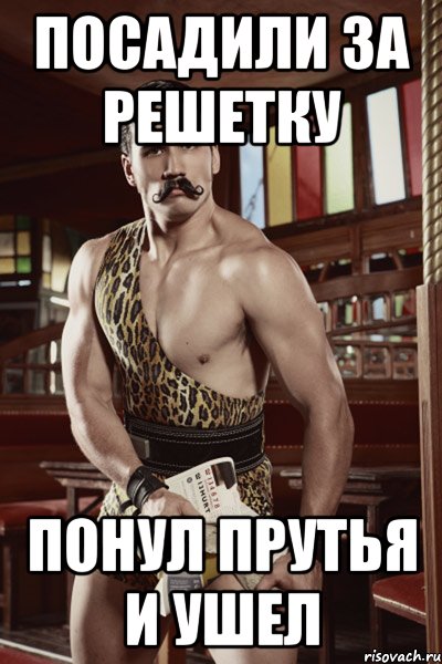 посадили за решетку понул прутья и ушел