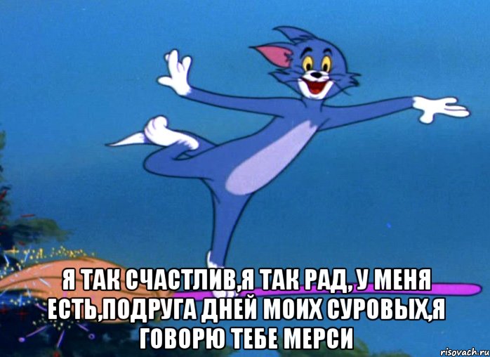  я так счастлив,я так рад, у меня есть,подруга дней моих суровых,я говорю тебе мерси, Мем том