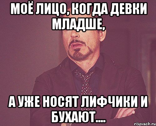 моё лицо, когда девки младше, а уже носят лифчики и бухают...., Мем твое выражение лица