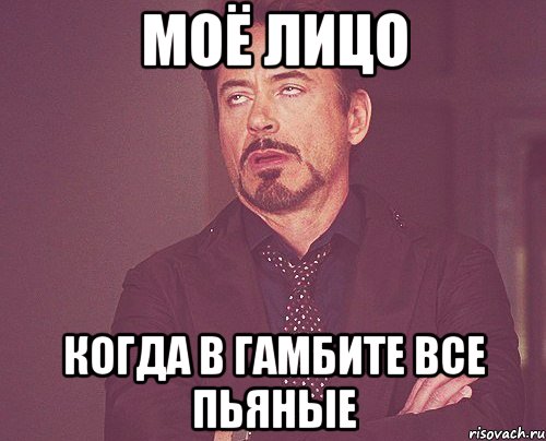 моё лицо когда в гамбите все пьяные, Мем твое выражение лица
