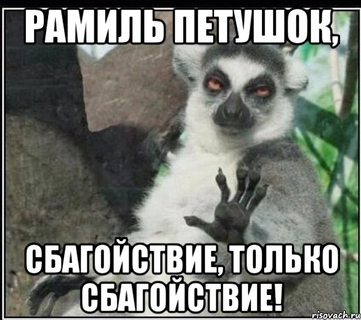 рамиль петушок, сбагойствие, только сбагойствие!, Мем Все будет збагойно