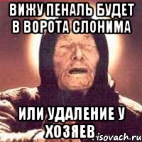 вижу пеналь будет в ворота слонима или удаление у хозяев, Мем Ванга (цвет)