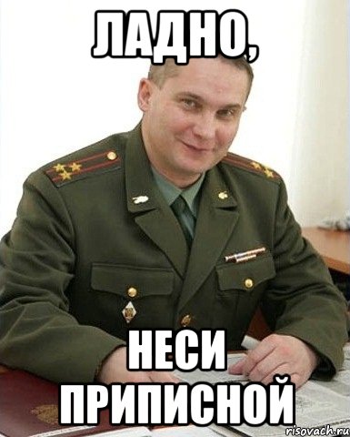 ладно, неси приписной, Мем Военком (полковник)