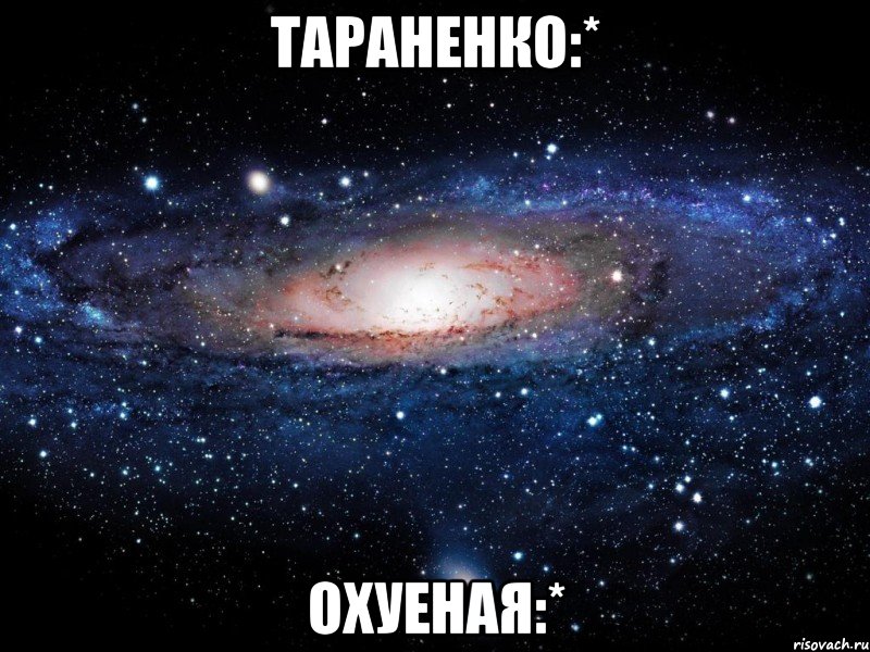 тараненко:* охуеная:*, Мем Вселенная