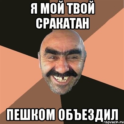 я мой твой сракатан пешком объездил, Мем Я твой дом труба шатал