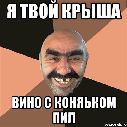 я твой крыша вино с коняьком пил, Мем Я твой дом труба шатал