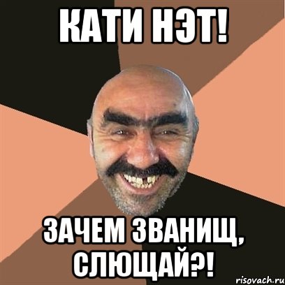 кати нэт! зачем званищ, слющай?!, Мем Я твой дом труба шатал