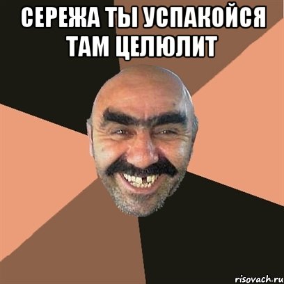 сережа ты успакойся там целюлит , Мем Я твой дом труба шатал