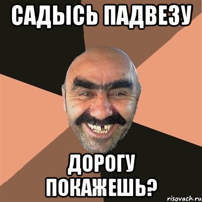 садысь падвезу дорогу покажешь?, Мем Я твой дом труба шатал
