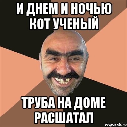 и днем и ночью кот ученый труба на доме расшатал, Мем Я твой дом труба шатал