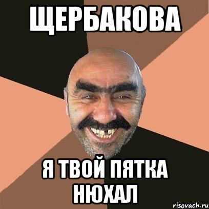щербакова я твой пятка нюхал, Мем Я твой дом труба шатал