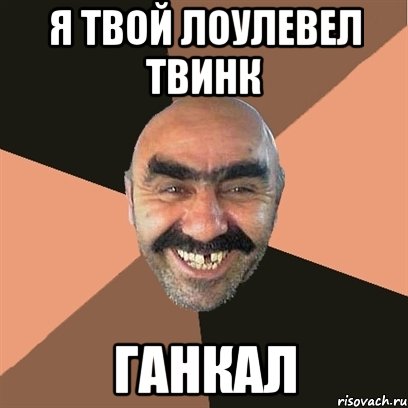 я твой лоулевел твинк ганкал, Мем Я твой дом труба шатал