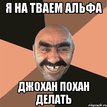 я на тваем альфа джохан похан делать, Мем Я твой дом труба шатал