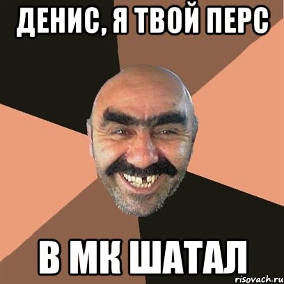 денис, я твой перс в мк шатал, Мем Я твой дом труба шатал