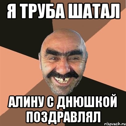 я труба шатал алину с днюшкой поздравлял, Мем Я твой дом труба шатал