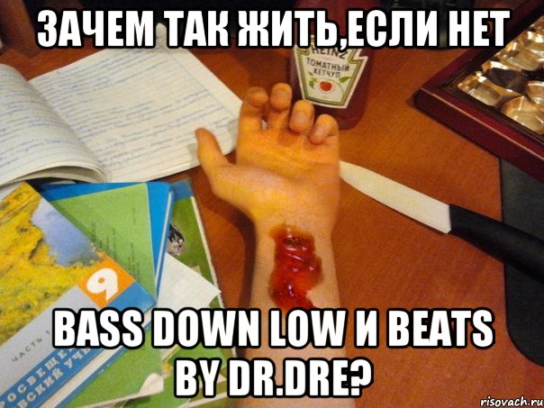 зачем так жить,если нет bass down low и beats by dr.dre?