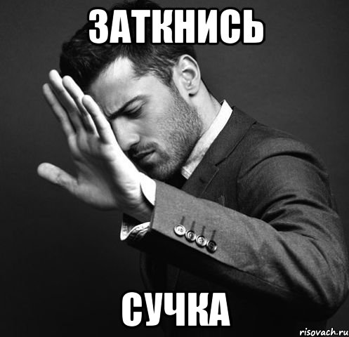 заткнись сучка