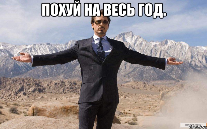 похуй на весь год. , Мем железный человек