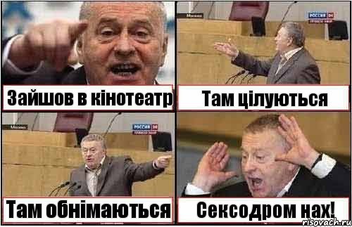 Зайшов в кінотеатр Там цілуються Там обнімаються Сексодром нах!, Комикс жиреновский