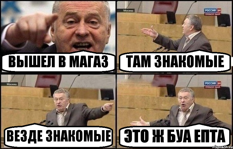 ВЫШЕЛ В МАГАЗ ТАМ ЗНАКОМЫЕ ВЕЗДЕ ЗНАКОМЫЕ ЭТО Ж БУА ЕПТА, Комикс Жириновский