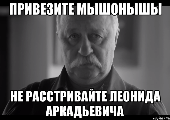 привезите мышонышы не расстривайте леонида аркадьевича, Мем Не огорчай Леонида Аркадьевича