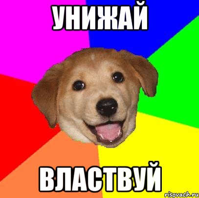 унижай властвуй, Мем Advice Dog