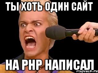 ты хоть один сайт на php написал, Мем Адвокат