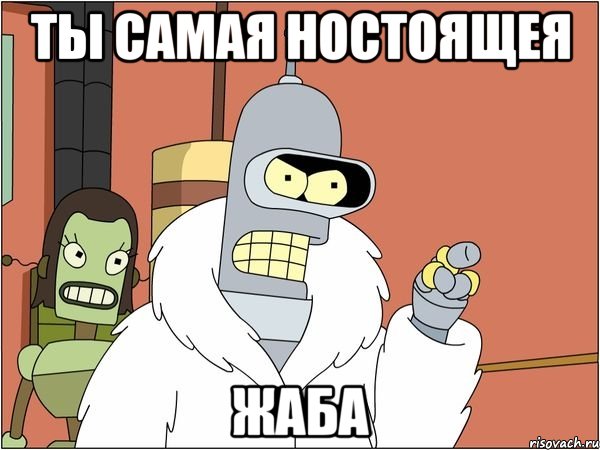 ты самая ностоящея жаба
