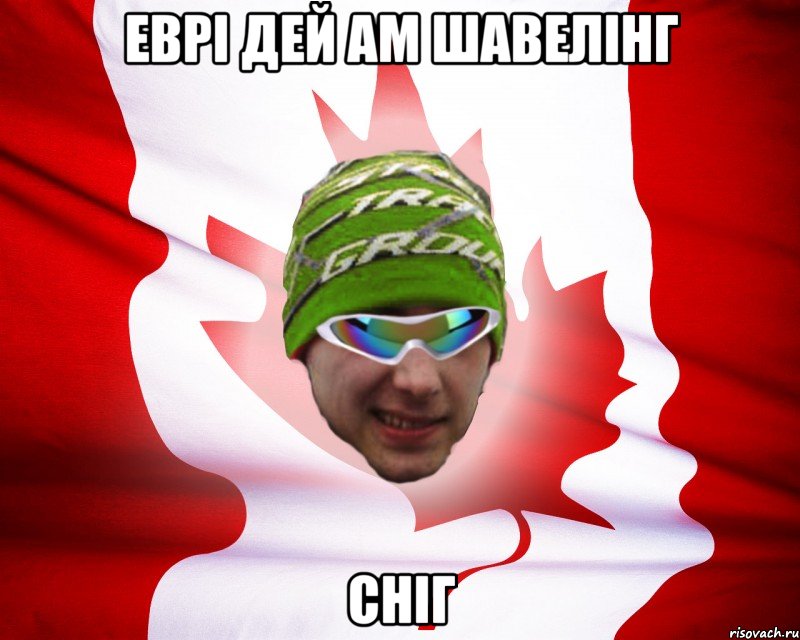 еврі дей ам шавелінг сніг, Мем canados