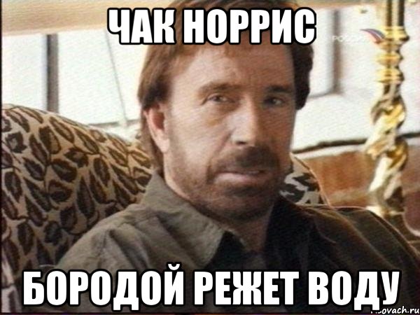 чак норрис бородой режет воду, Мем чак норрис