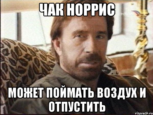 чак норрис может поймать воздух и отпустить, Мем чак норрис