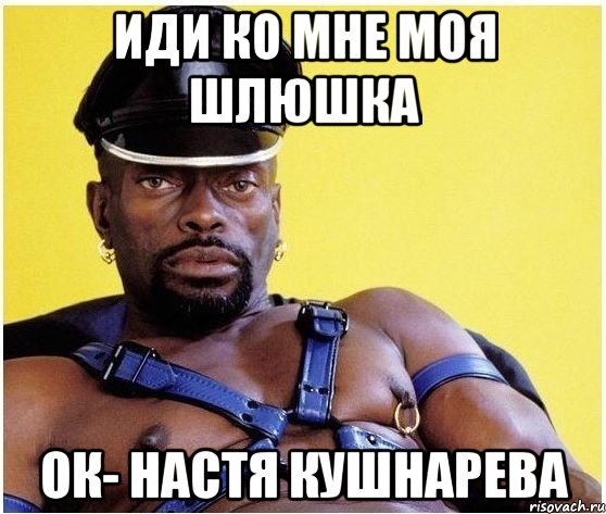 иди ко мне моя шлюшка ок- настя кушнарева, Мем Черный властелин