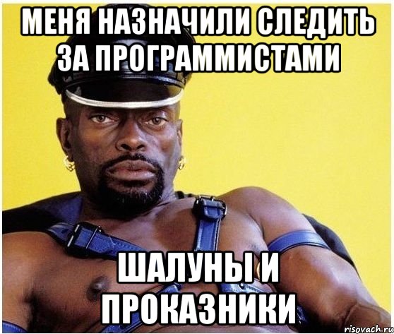 меня назначили следить за программистами шалуны и проказники, Мем Черный властелин